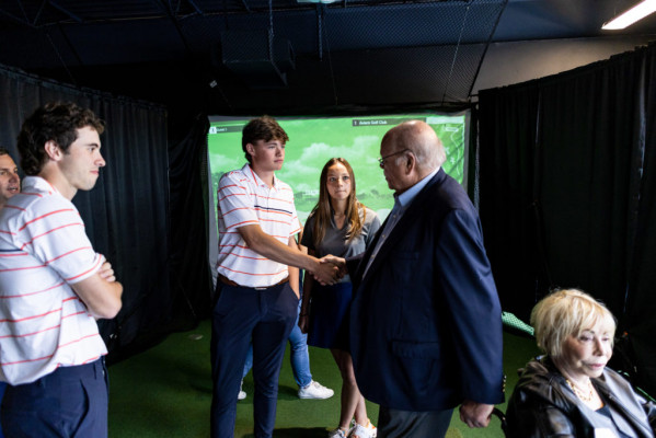 Golf Simulator Room Dedication