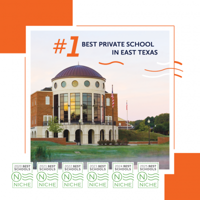 Brook Hill Named #1 Private School in Tyler, East Texas for Sixth Year in a Row
