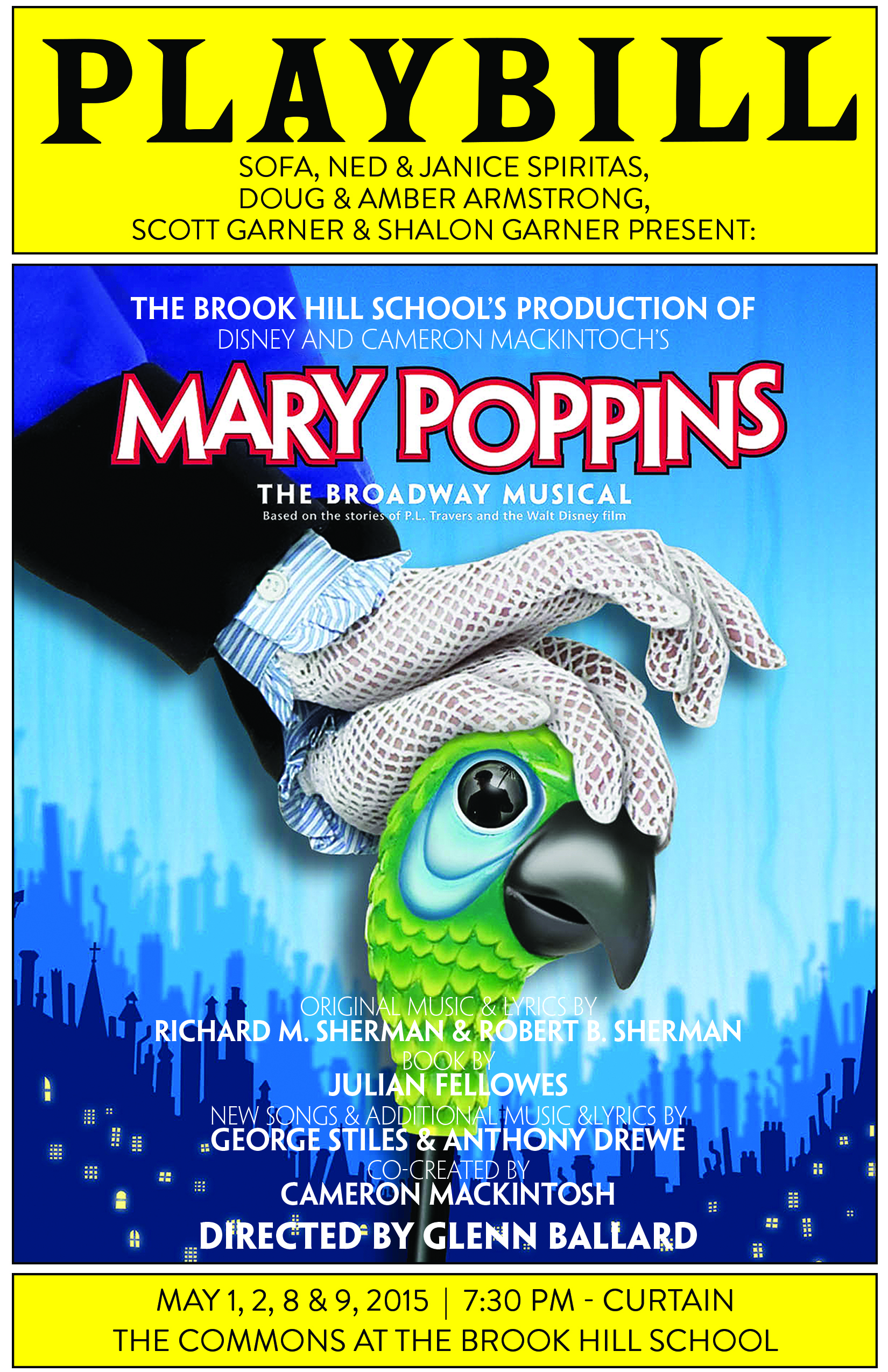Mary Poppins Playbill
