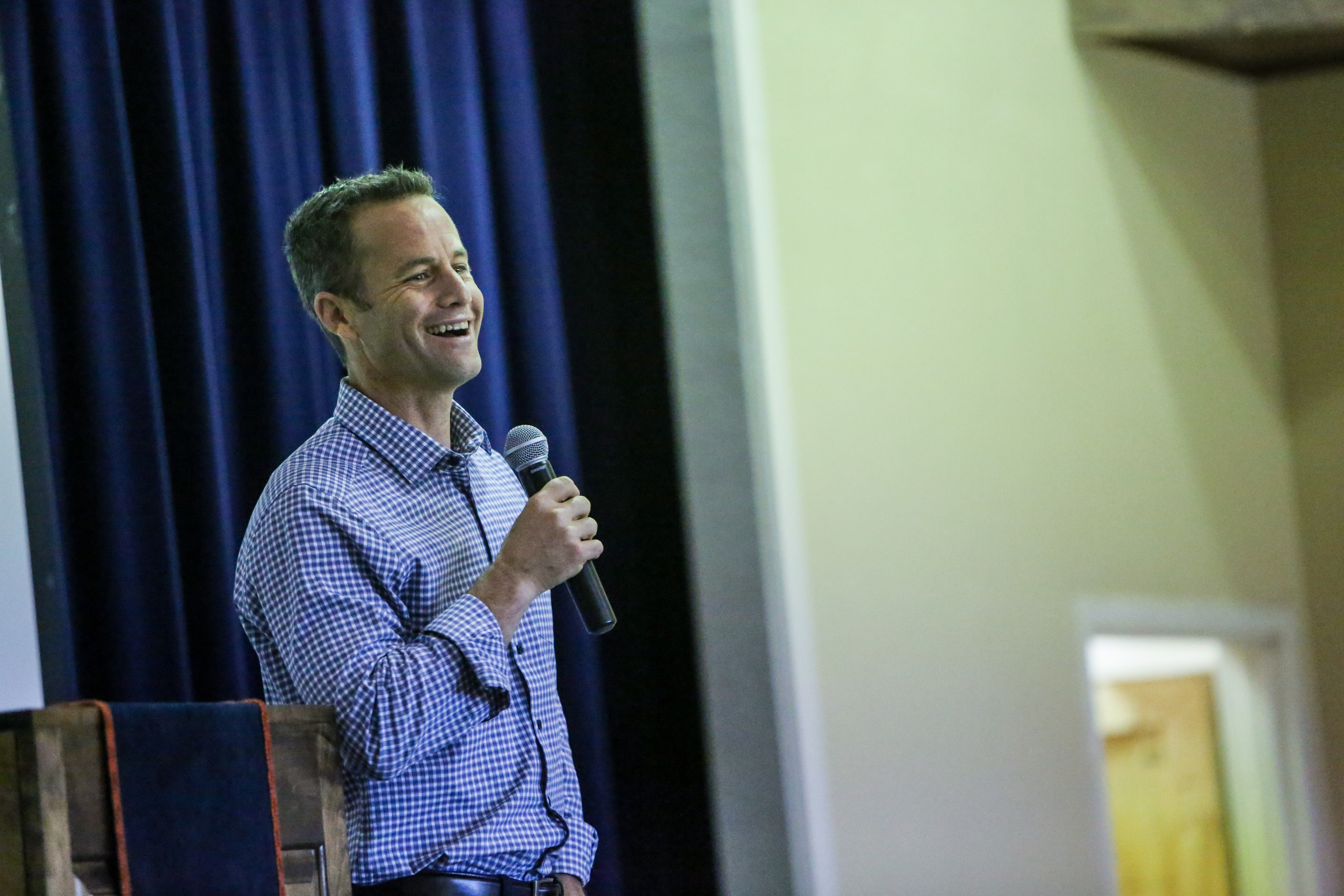 Kirk Cameron Speaks at Chapel, Tours Museum The Brook Hill School
