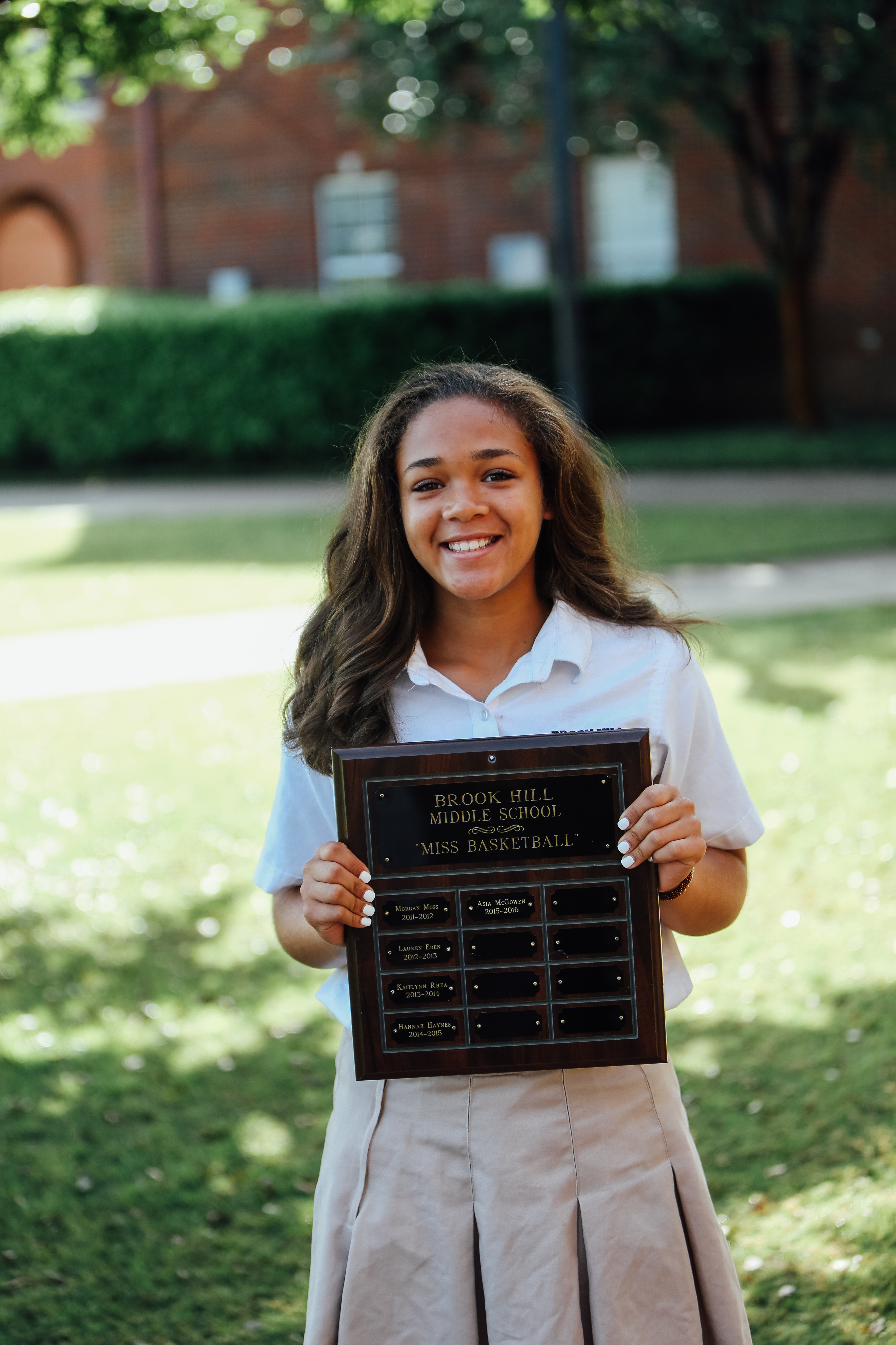 Middle School Athletic Awards The Brook Hill School