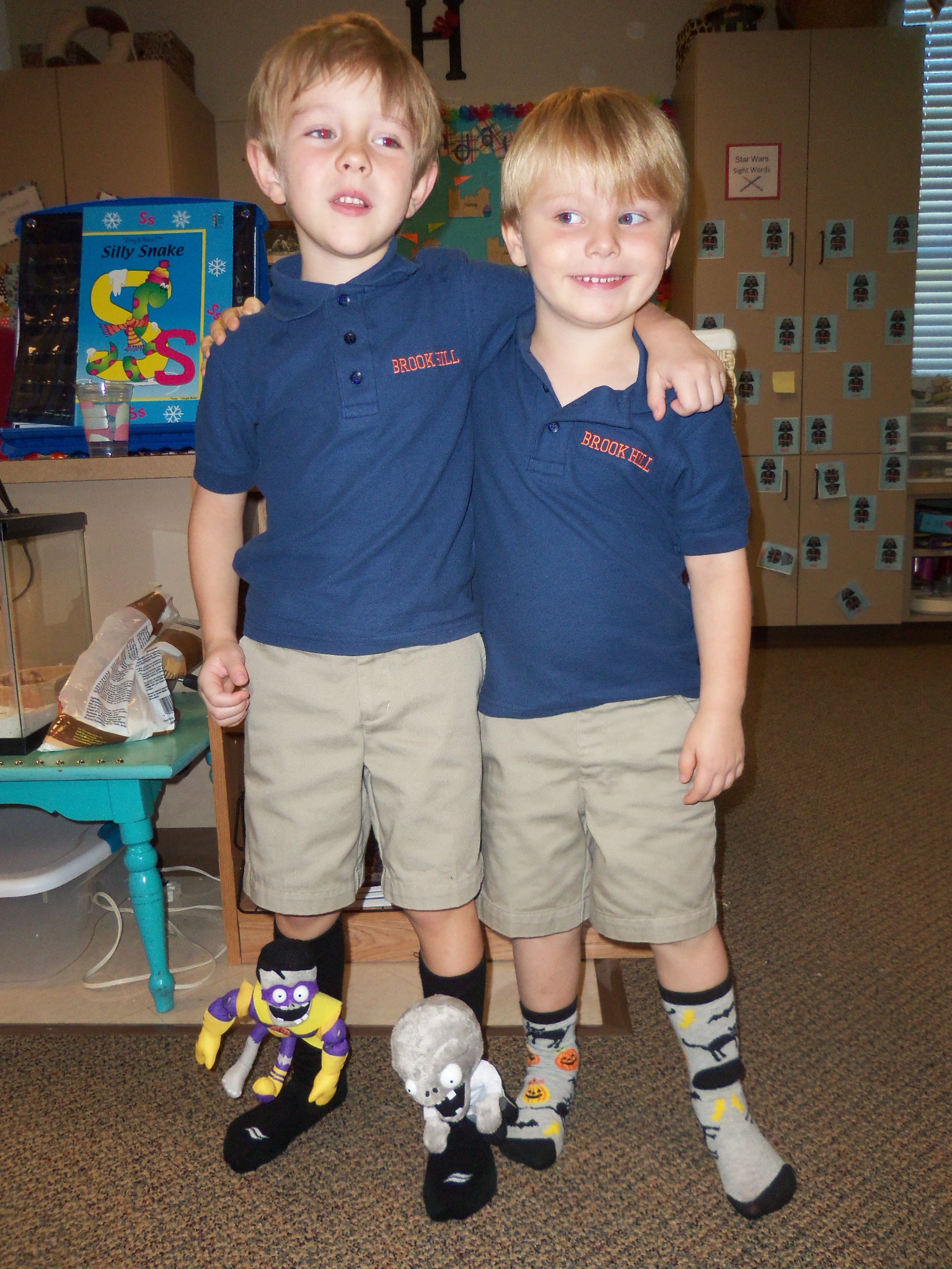 Silly Sock Day in Pre-K - The Brook Hill School 