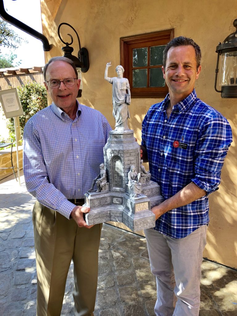 KIRK CAMERON GIVES BROOK HILL REPLICA OF MONUMENT FOR THE AMERICAN