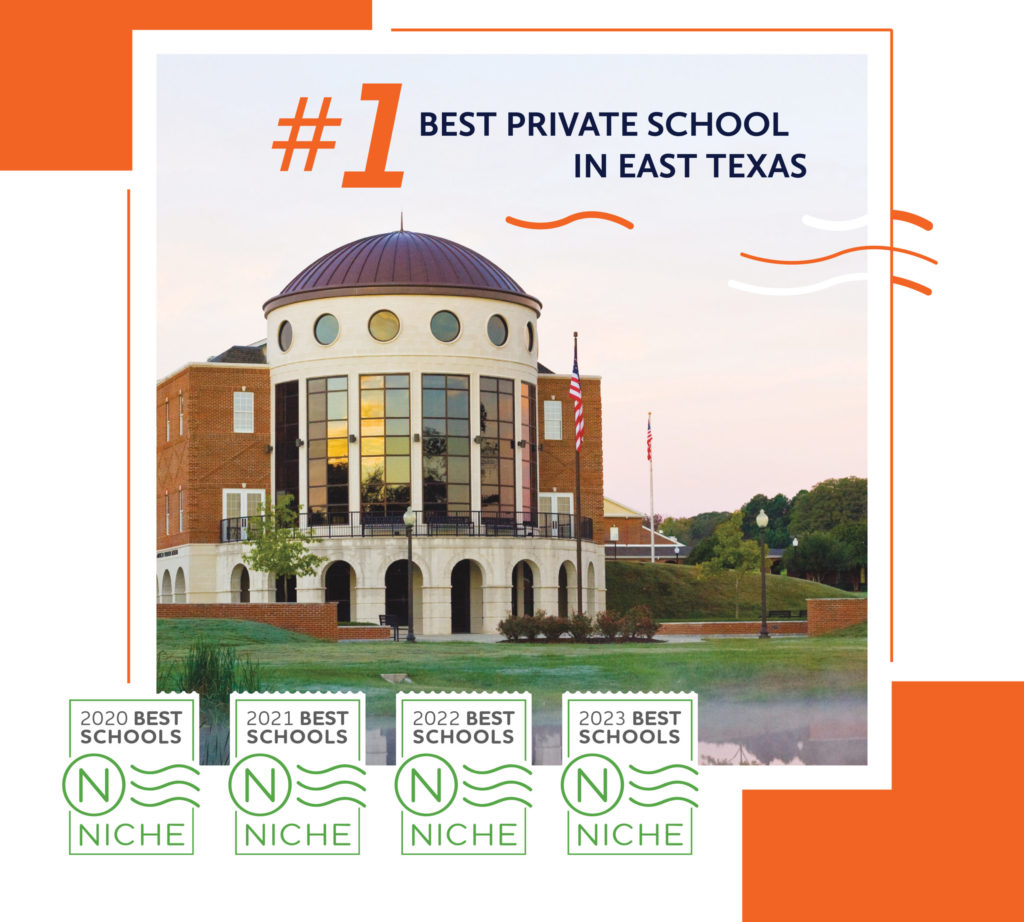 BROOK HILL NAMED #1 PRIVATE SCHOOL IN TYLER, EAST TEXAS FOR FOURTH YEAR IN A ROW